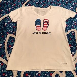 Life Is Good patriotic shirt